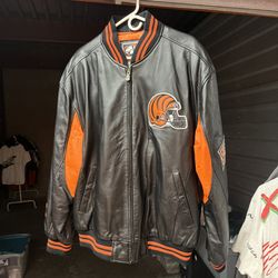 Cincinnati Bengals NFL Leather Jacket XL