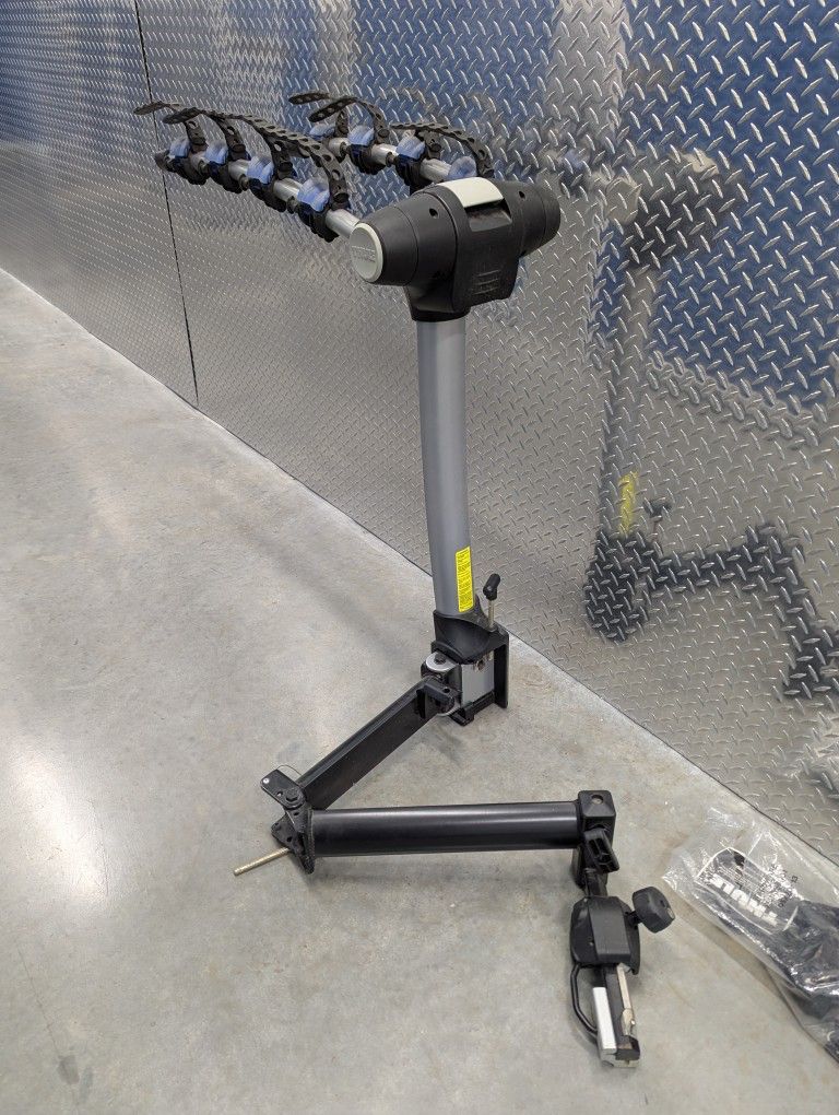 Bike Rack 4-bike hanging hitch bike rack swing away black