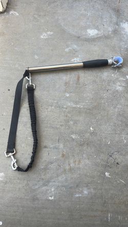 Quick connect hands-free bike dog leash