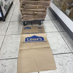 Lowe's 30-Gallon Scent free Brown/Tan Outdoor Paper Lawn and leaf Trash Bag 5 -Count