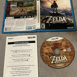 The Legend of Zelda: Breath of the Wild (Wii U, 2017) Complete First Print 