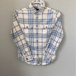George Men’s Flannel Shirt Size S Long Sleeves Plaid.      #Y