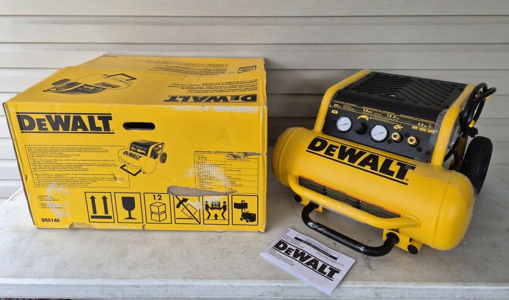 Dewalt 225-PSI Portable Horizontal Air Compressor -BRAND NEW