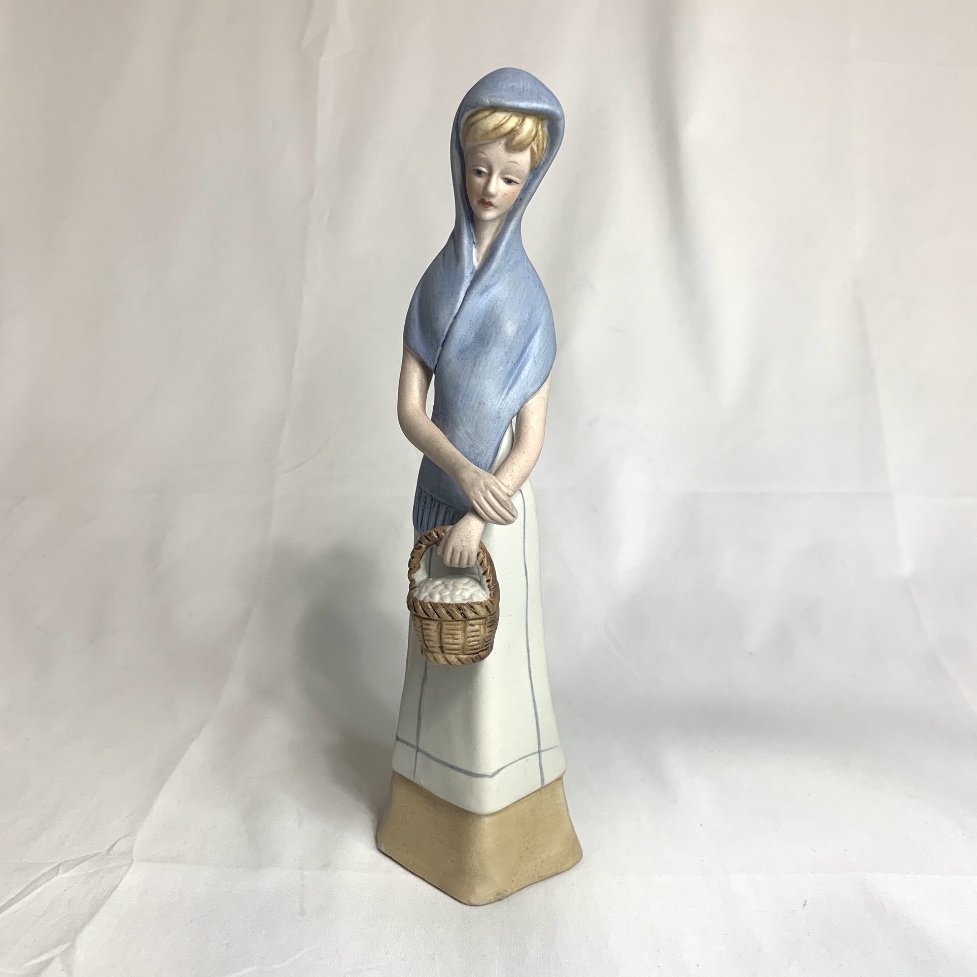 Lladro look alike peasant girl figurine
