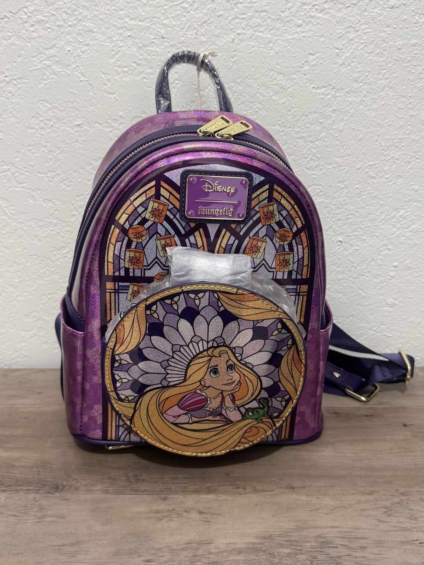 Loungefly Disney Stained Glass: Rapunzel Mini Backpack 