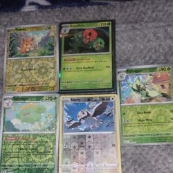 5 Different Collectible Pokemon Trading Cards!!