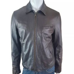 John Varvatos Soft Lamb Leather Jacket Dark Brown Men's Size 54 Or XL Brand New