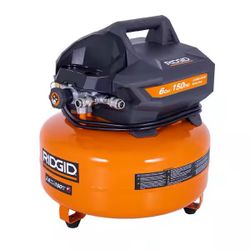 RIDGID 6 Gallon Pancake Compressor and 2 1/8 in. Brad Nailer Kit 