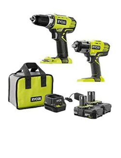Impact driver/impact wrench set