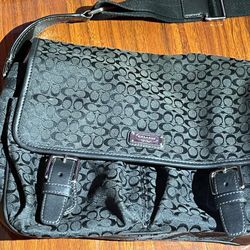 Coach Signature Jacquard Messenger Bag