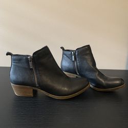 Lucky Brand's Leather Basel Booties Size 6.5