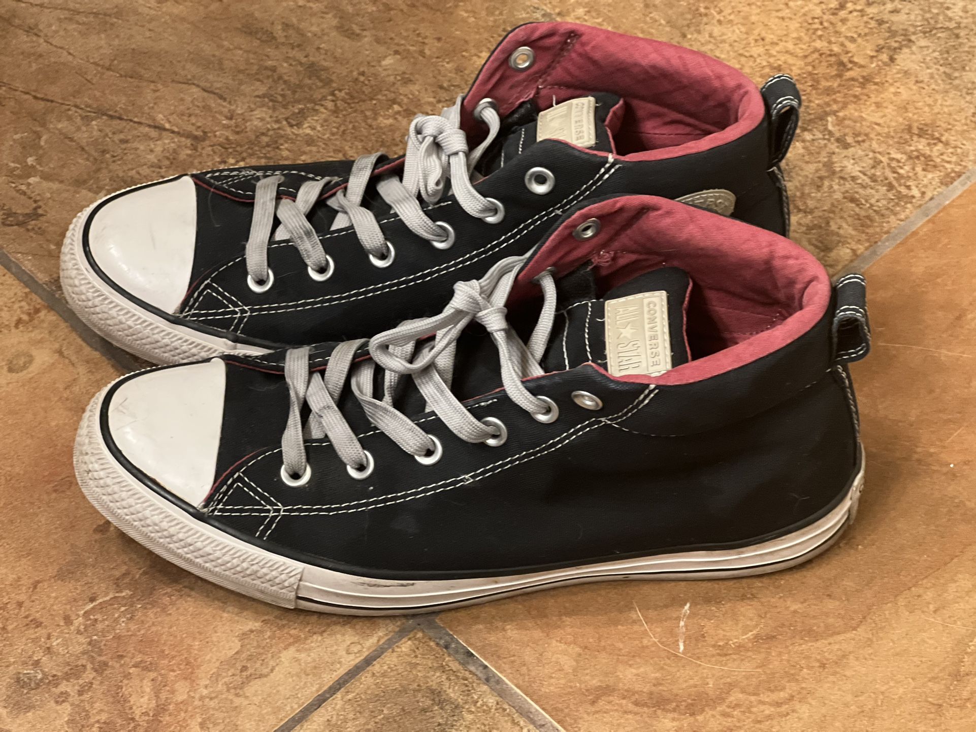 Men’s Black Mid Rise Converse - 9.5