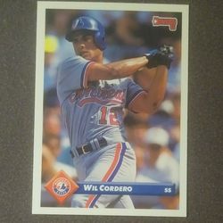 1993 Donruss Wil Cordero Montreal Expos #432 Baseball Card Vintage Collectible Sports MLB