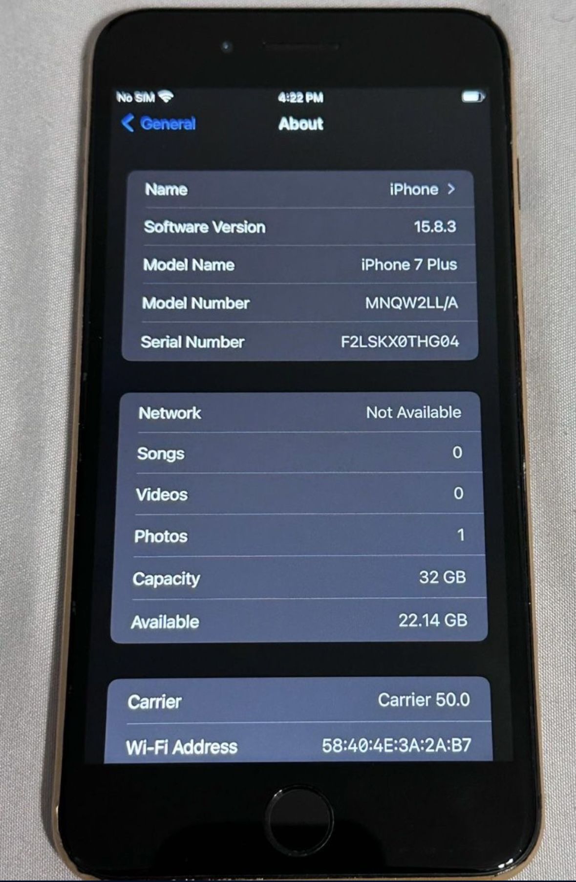 iPhone 7 Plus 32 GB Unlocked