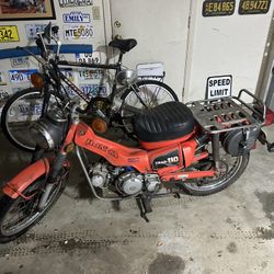 1981 Honda CT 110 trail bike