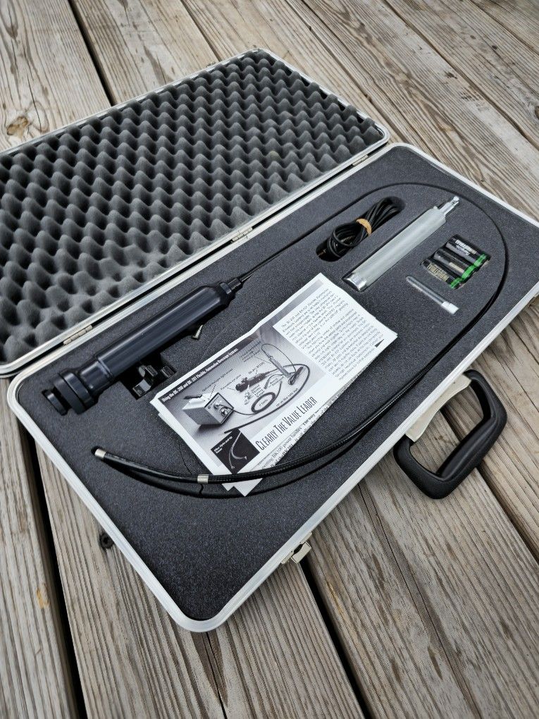 Borescope Flexible Borescope w Channel Kit Telescopic Inspection Camera Blue Point Tools #BK 201