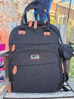 Black BabbleRoo diaper bag