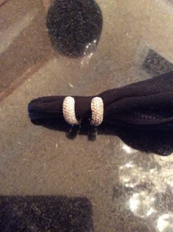 Diamond cuff earrings