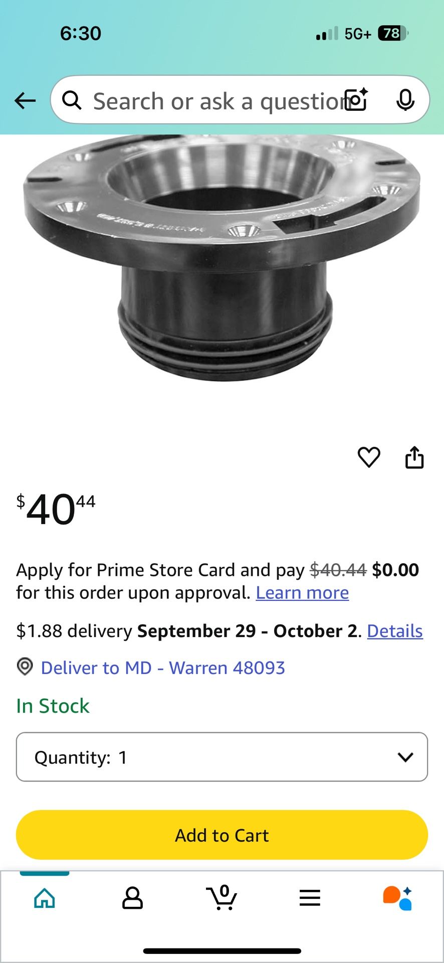 Finger Push On Clost Flunge