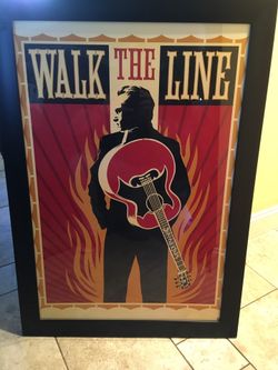 Johnny Cash vintage print