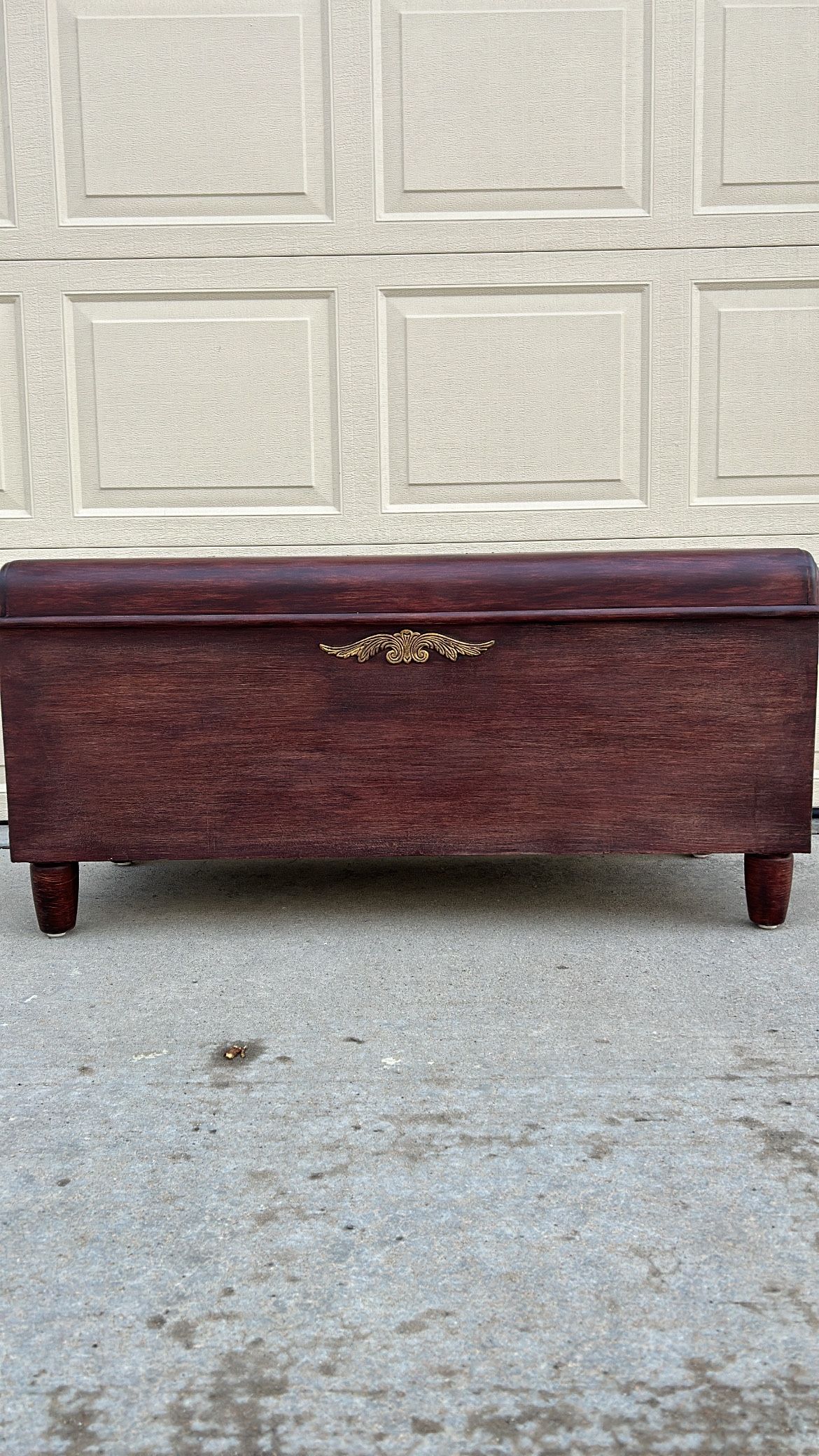 Antique Cedar Wood Storage Chest