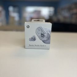 Beats Studio Buds+ True Wireless Noise Cancelling Earbuds - Transparent With Apple Care Plus Till 2026