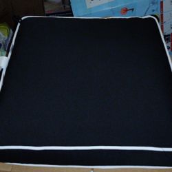 Home Decorators Collection 24 x 24 Sunbrella Canvas Black Outdoor Lounge Chair Cushion