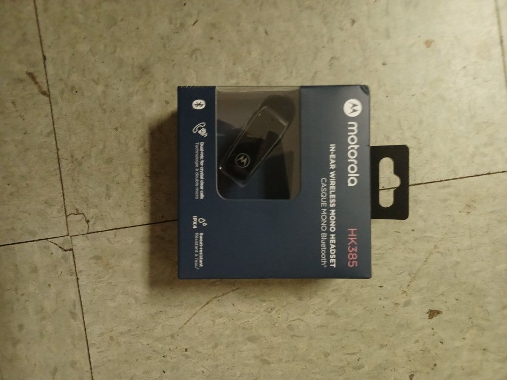 Motorola In Ear Wireless Mono Headset Bluetooth