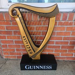 3 ft Guinness Harp Store Display - Ideal for Irish Man Cave