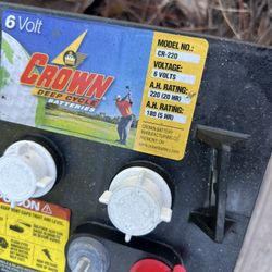 6 Crown Gold Cart Batteries