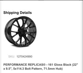 22” black rims