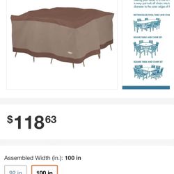 Cover For Patio Set 4 Chairs and Table