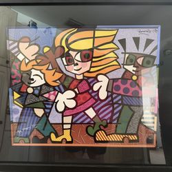  Britto’s Kids Hand Signed Print