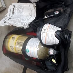 Msa Air Tank (Full) .. Firehawk Back Pack Setup 