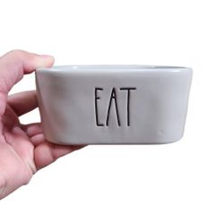 Rae Dunn Ceramic Pet Food EAT Bowl