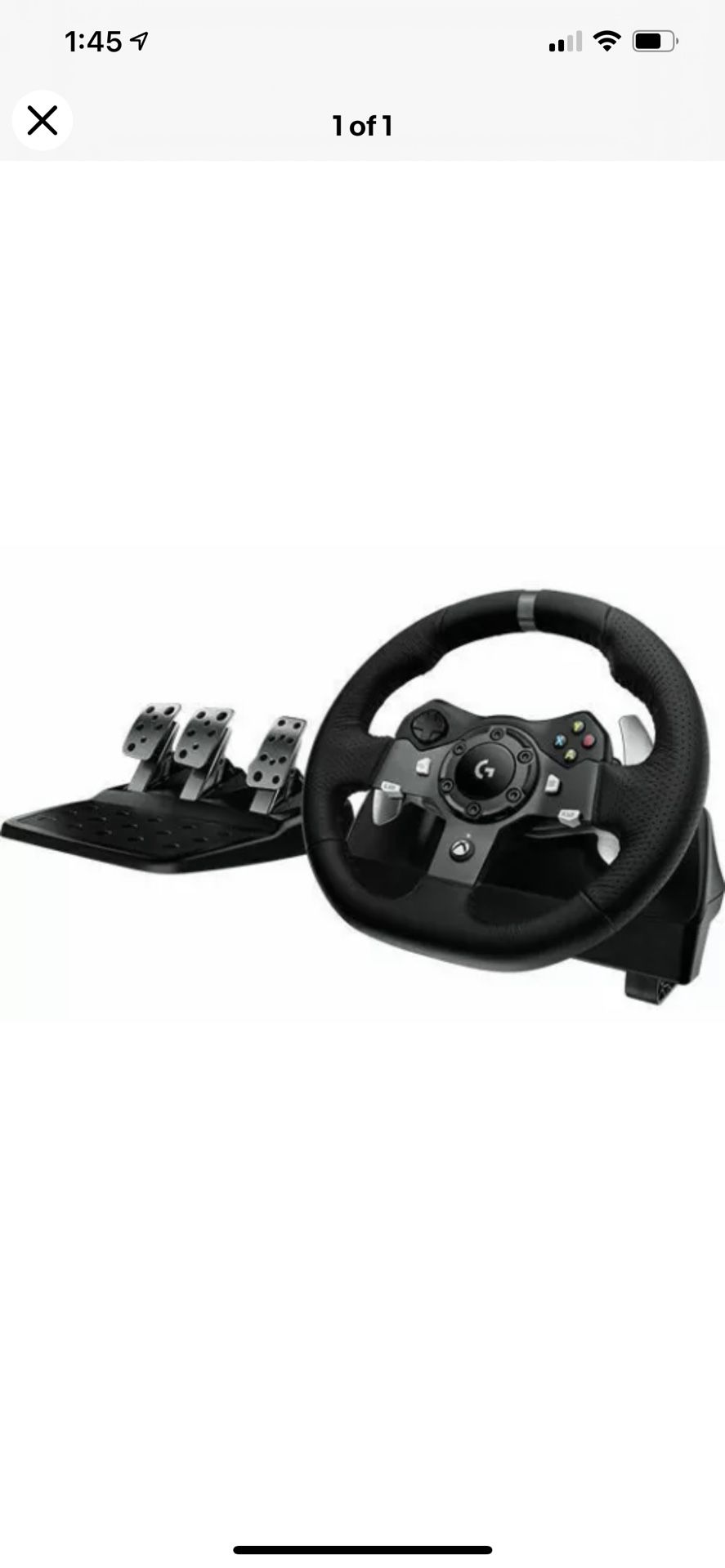 Logitech G920 Driving Force Racing Wheel with Pedals (with Original Box)