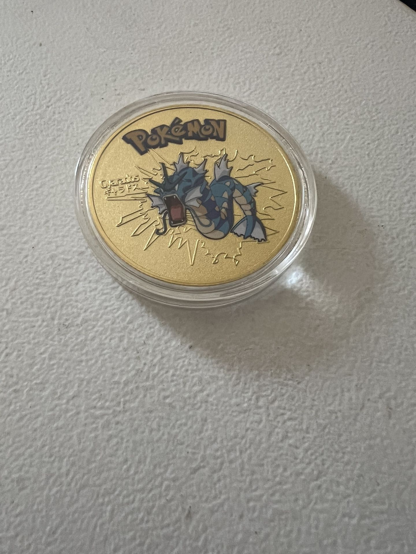 Gold Plated Pokémon Coin- Gyrados