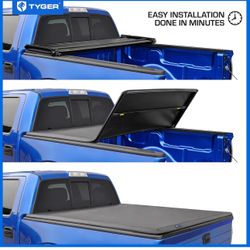 Tyger Auto T3 Soft Tri-fold Truck Bed Tonneau Cover Compatible with 2015-2025 Ford F-150 | 6.5' (79") Bed | TG-BC3F1042 