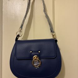 Badgley Mischka Royal Blue Handbag/Crossbody - Authentic
