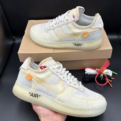 Size 8.5 - Nike Air Force 1 Low Off White The Ten White 2017