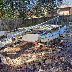 Catamaran Boat And Trailer 