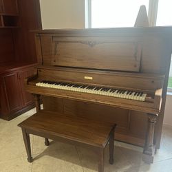 Frank R long 1885 Antique Upright Piano