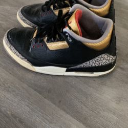 Jordan 3 Black/Gold Cement 