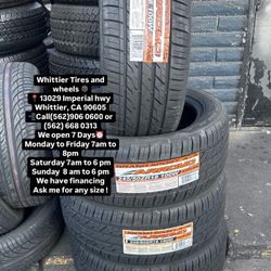 245/50R18 ARROYO SET OF NEW TIRES  , INCLUDING MOUNTING AND BALANCING. ASK ME FOR ANY SIZE OR BRAND, WE HAVE THE BEST PRICES OF CALIFORNIA