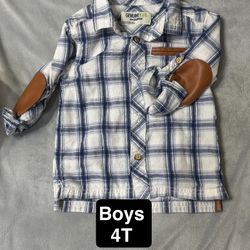 Boys 4t Genuine Kids Button Down Shirt 