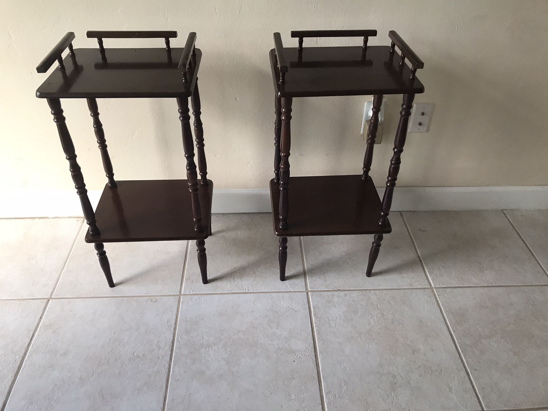 Two end tables / night stand