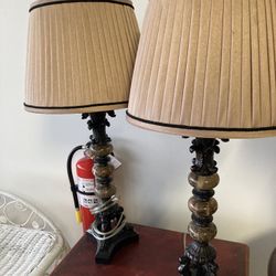 Two vintage Style Matching Lamps 