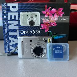 Pentax Optio S50 Digital Compact Camera
