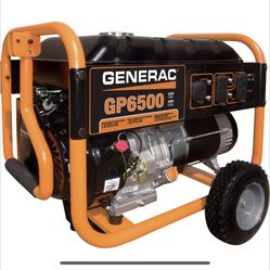 New Generac GP6500 Portable Generator