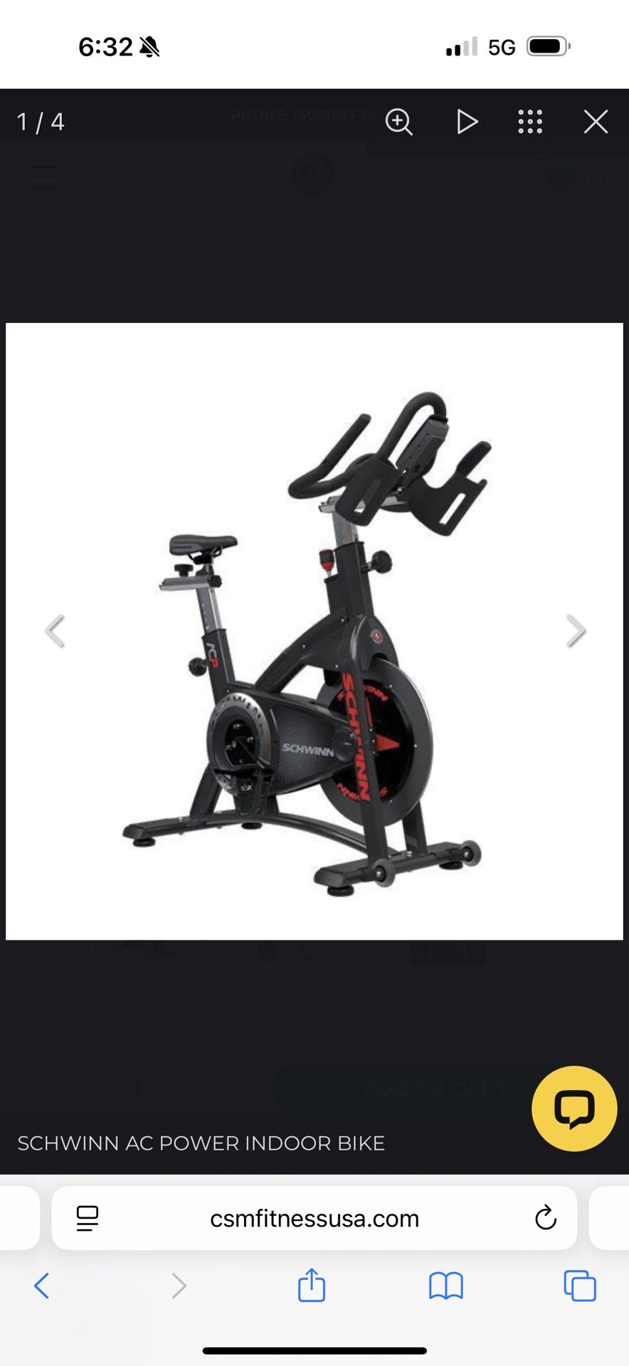 Schwinn AC Carbon Blue Spin Bike(s)